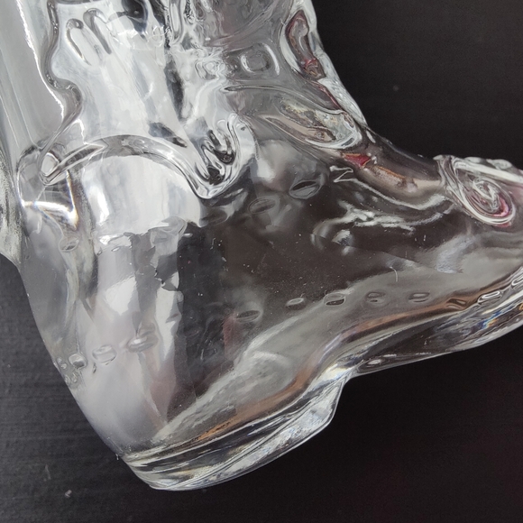 Vintage glass cowboy boot 👢🍺 shaped mug with handle | 12 oz - Picture 9 of 12